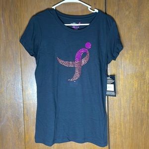Womans / Juniors Cancer Awareness Tee Shirt - NEW
